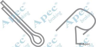 APEC BRAKING kit244 -  Комплектующие, тормозные колодки